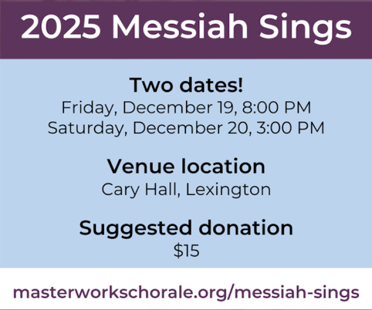 Masterworks Chorale - Messiah Sings